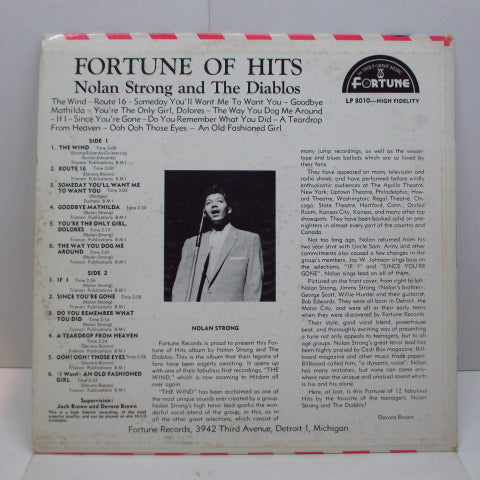 NOLAN STRONG & THE DIABLOS (ノーラン・ストロング＆ディアブロズ) - Fortune Of Hits (Orig.Mono)