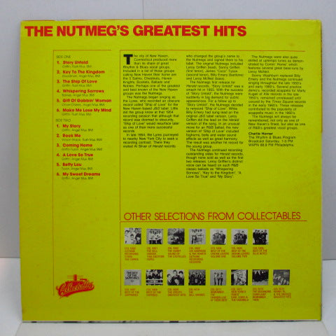 NUTMEGS (ナットメグス) - Greatest Hits (US 80's Pink Lbl.LP/COL-LN-5018)