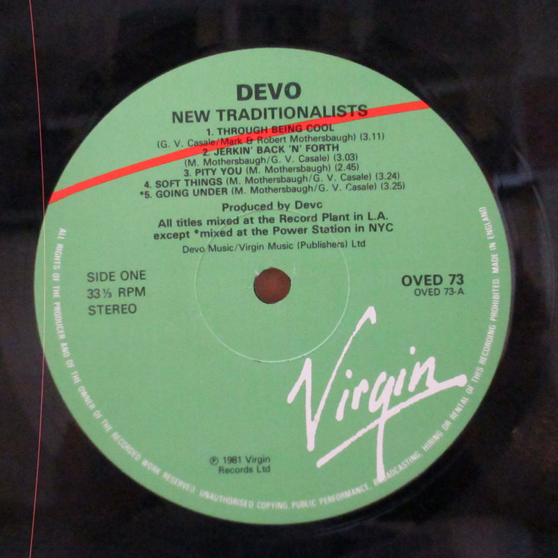 DEVO - New Traditionalists (UK Reissue LP/OVED 73)