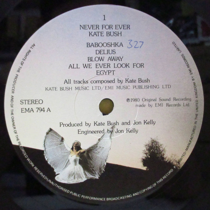 KATE BUSH (ケイト・ブッシュ)  - Never For Ever (UK 80's 再発 LP/バーコード・ジャケ)