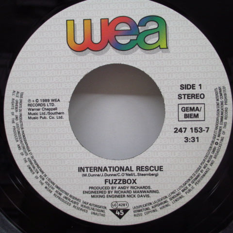 FUZZBOX - International Rescue (German Orig.7")