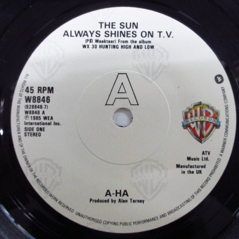 A-HA (アーハ)  - The Sun Always Shines On T.V. (UK オリジナル 7")