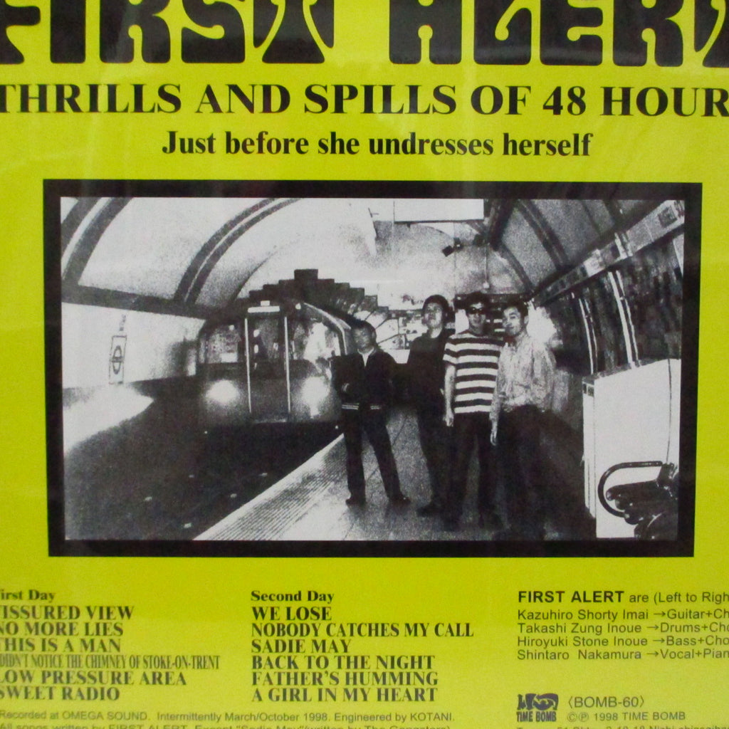FIRST ALERT - Thrills And Spills Of 48 Hours (Japan Reissue LP/Numbered  Yellow CVR/New)
