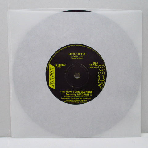 NEW YORK BLONDES Feat. Madame X - Little G.T.O. (UK Orig.7")