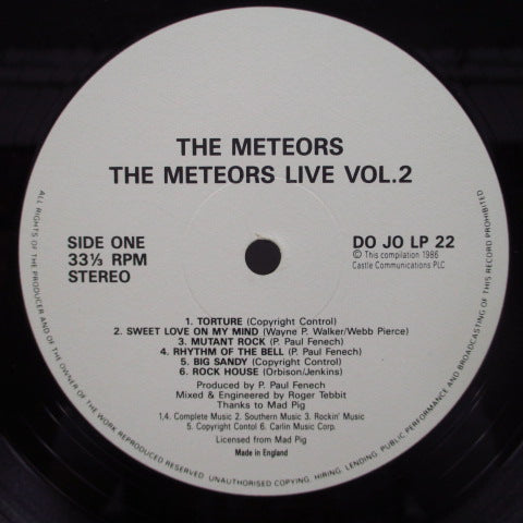METEORS - Live II (UK Orig.LP)