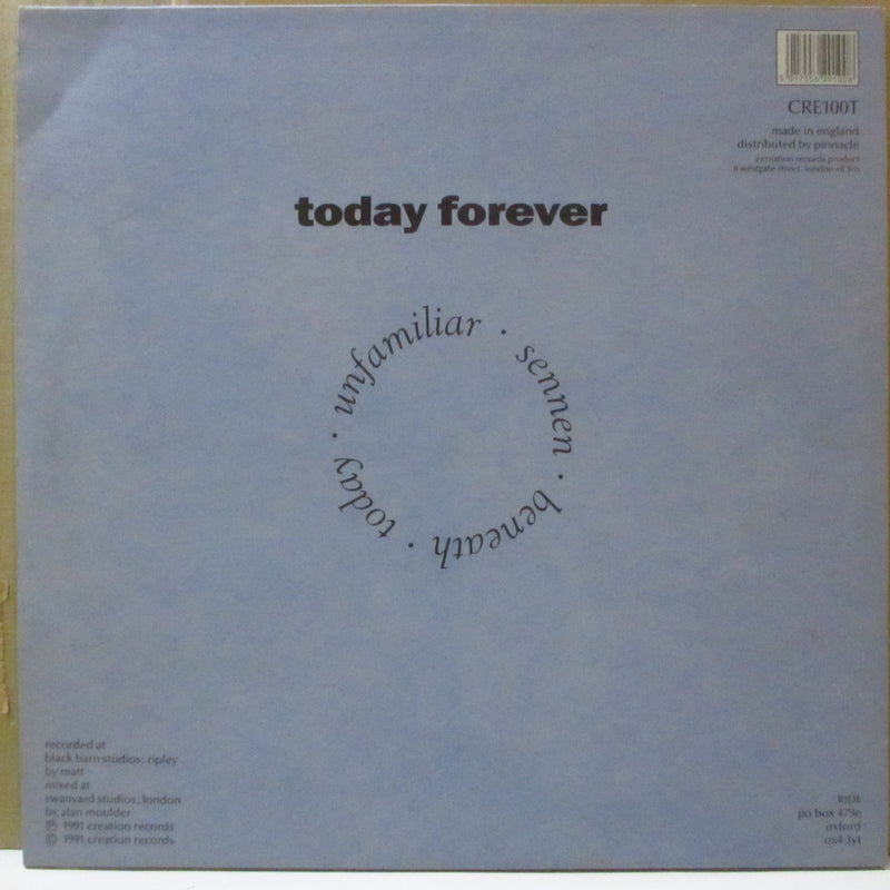 RIDE (ライド)  - Today Forever (UK オリジナル 12"+プレーンインナー/マットざら紙ジャケ)