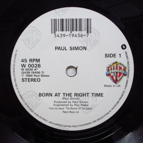 PAUL SIMON (ポール・サイモン) - Born At The Right Time (UK Orig.)