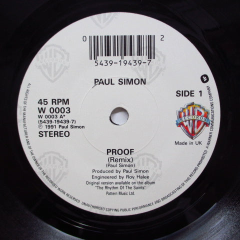 PAUL SIMON (ポール・サイモン) - Proof (UK Orig.)