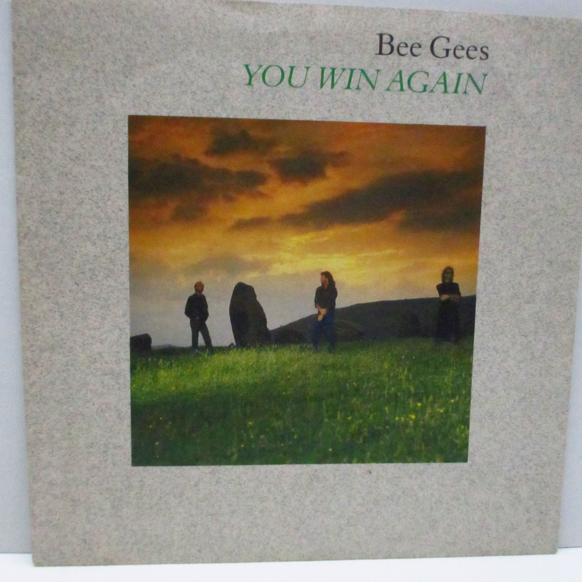 BEE GEES - You Win Again (UK Orig.Paper Lbl.7"+PS)