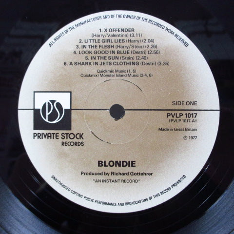 BLONDIE (ブロンディ) - S.T. (UK Orig.LP/PVLP 1017)