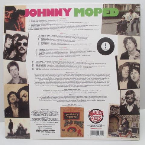 JOHNNY MOPED (ジョニー・モープド) - The Johnny Moped Bootleg Tapes Volumes I And II (UK 限定「ピンク&グリーン、ブラック&ホワイトヴァイナル」2xLP)