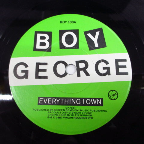 BOY GEORGE (ボーイ・ジョージ)  - Everything I Own (UK オリジナル 7")