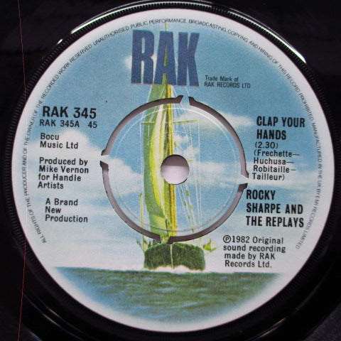 ROCKY SHARPE & THE REPLAYS (ロッキー・シャープ&ザ・リプレイズ) - Clap Your Hands (UK オリジナル 7"+PS)