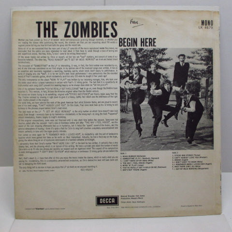 ZOMBIES (ゾンビーズ) - Begin Here (1st) (UK:Orig.MONO/CS)