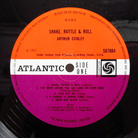 ARTHUR CONLEY (アーサー・コンリー)  - Shake, Rattle & Roll (UK Orig.Mono LP/CS)