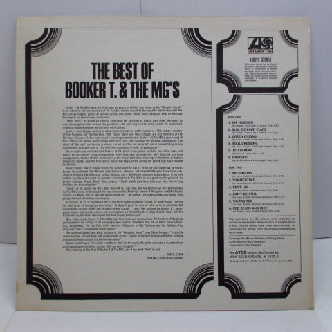 BOOKER T. & THE MG’S (ブッカーT＆ザ・MG'S)  - The Best Of (UK 70's RE 青＆橙 Lbl.Stereo/CS)