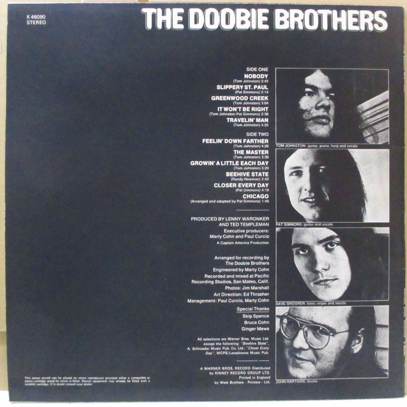DOOBIE BROTHERS (ドゥービー・ブラザーズ)  - S.T. - 1st Album (UK オリジナル・グリーンラベ LP)