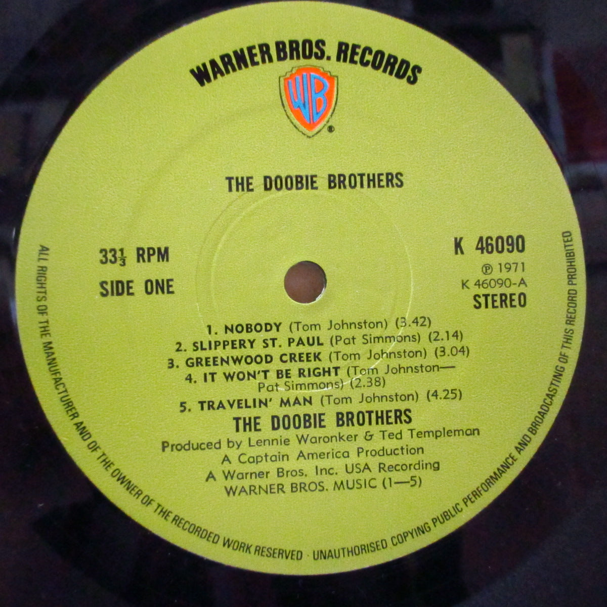 洋楽 Doo Doo Breaks Volume 1 DOOBIE BROTHERS (ドゥービー・ブラザーズ) - S.T. - 1st Album (UK