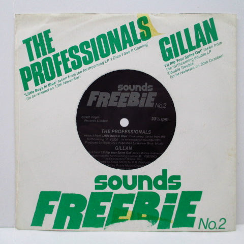 PROFESSIONALS, THE / GILLAN - Sounds Freebie No. 2 (UK Orig.FLEXI)