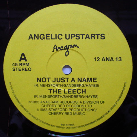 ANGELIC UPSTARTS - Not Just A Name  (UK Orig.12")
