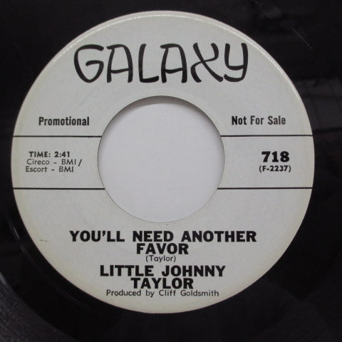 LITTLE JOHNNY TAYLOR (リトル・ジョニー・テイラー) - What You Need Is A Ball (Promo)
