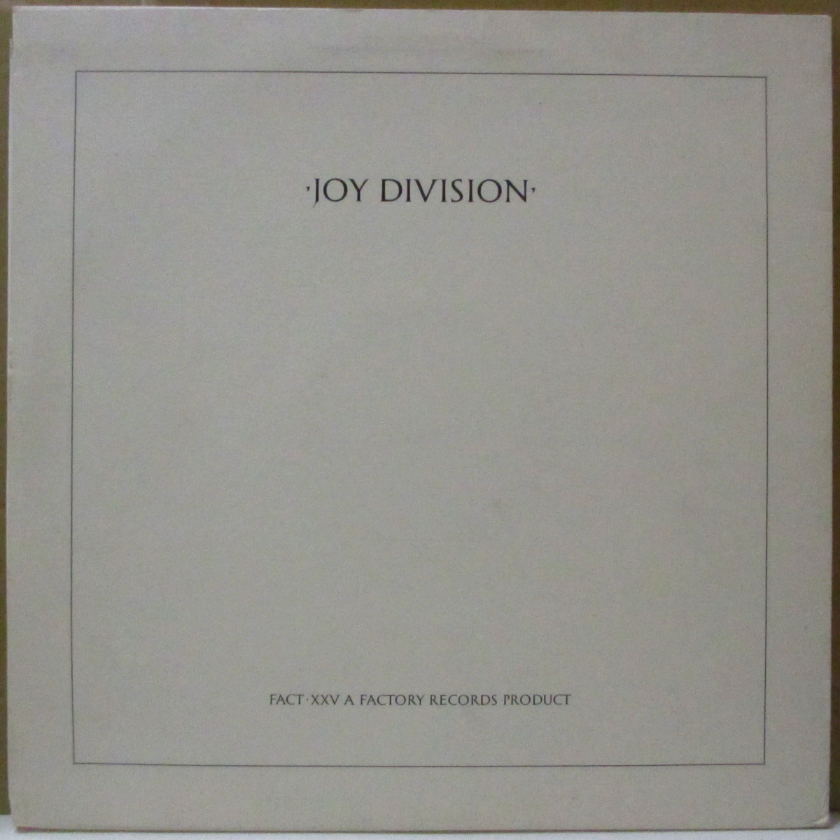 JOY DIVISION (ジョイ・ディヴィジョン)  - Closer (US '07 限定再発シルヴァー・ラベ 180g LP+インナー)