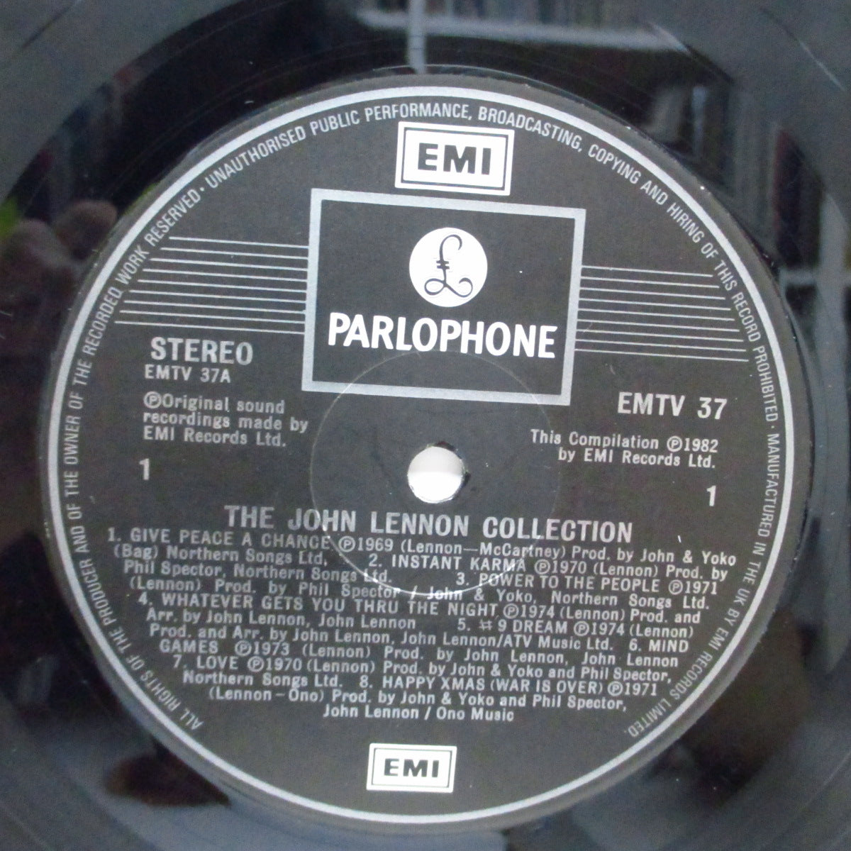 JOHN LENNON (ジョン・レノン) - The John Lennon Collection (UK オリジナル LP+丸角カット・インナー)