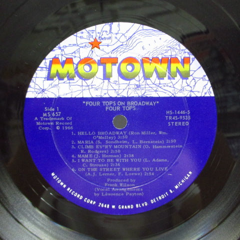 FOUR TOPS (フォー・トップス) - On Broadway (US Orig.Stereo LP)