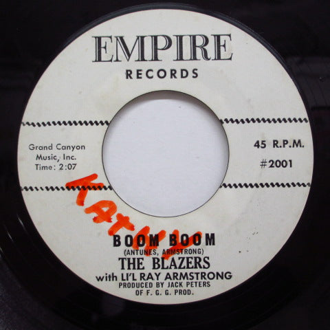 BLAZERS WITH LI'L RAY ARMSTRONG - Boom Boom (US:PROMO)