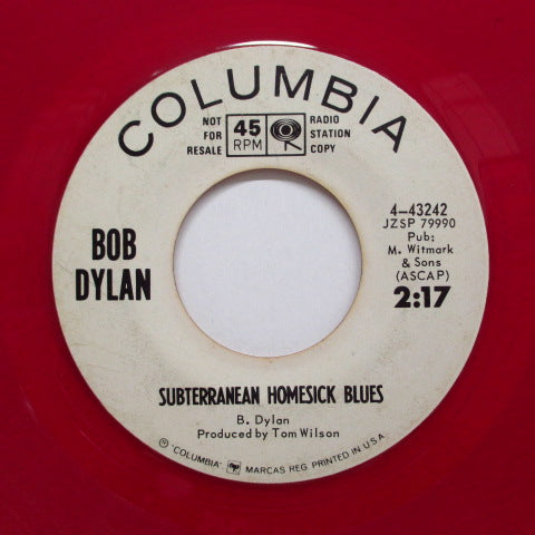 BOB DYLAN (ボブ・ディラン) - Subterranean Homesick Blues (US:PROMO!)