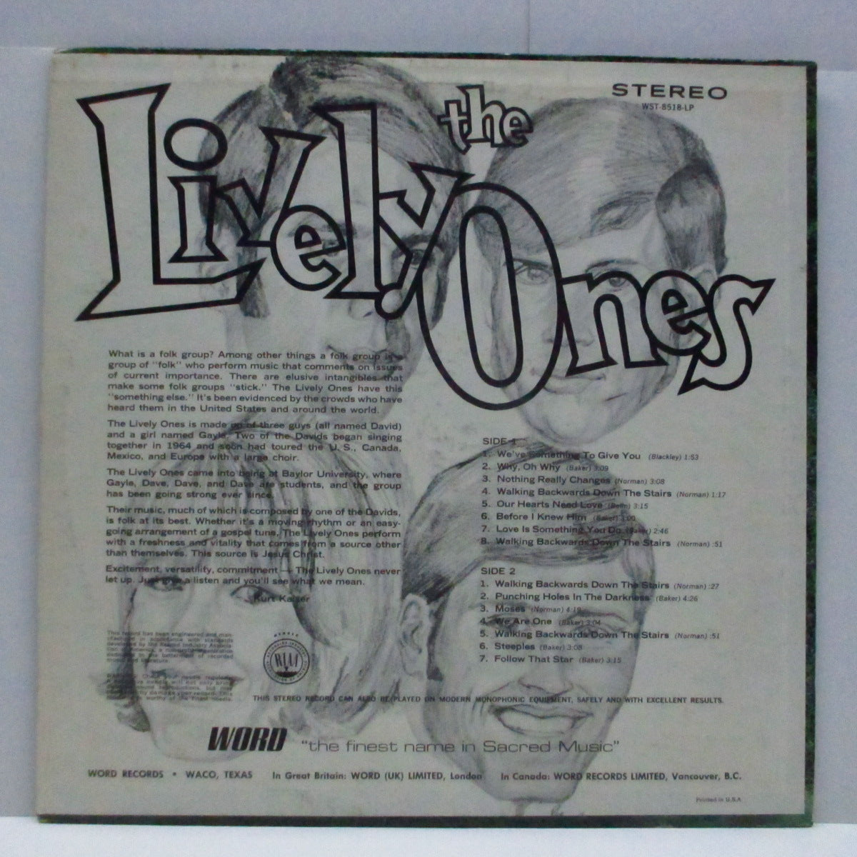 LIVELY ONES (ライヴリー・ワンズ)  - S.T. (US Orig.Stereo LP)