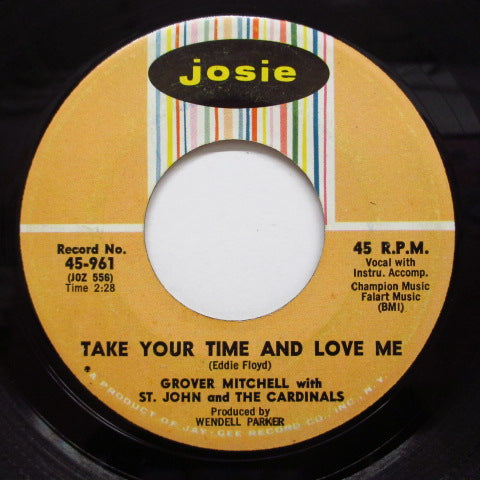 GROVER MITCHELL - Take Your Time And Love Me (Josie-961)