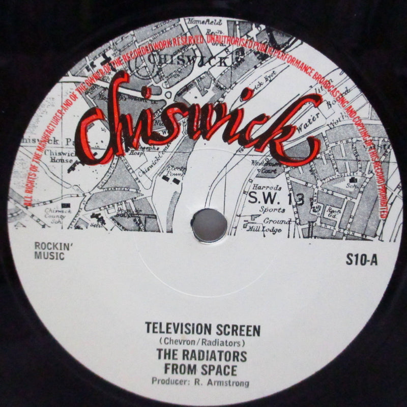 RADIATORS FROM SPACE, THE (ザ・ラジエーターズ・フロム・スペース)  - Television Screen (UK オリジナル「ギザ無しラベ」7"++ Press & Post社製半光沢ジャケ/S 10)