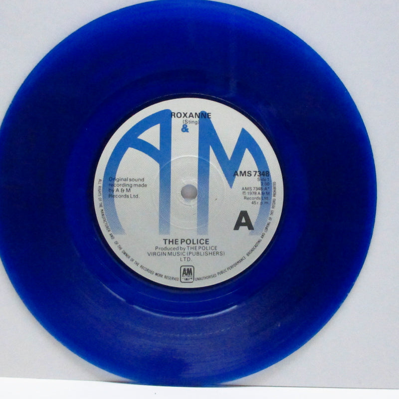 POLICE, THE (ザ ・ポリス)  - Roxanne / Peanuts (UK Ltd.Dark Blue Vinyl 7"/Red Title Group PS)
