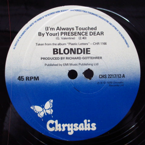 BLONDIE (ブロンディ) - (I'm Always Touched By Your) Presence Dear +2 (UK Orig.12")
