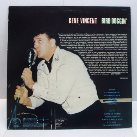 GENE VINCENT (ジーン・ヴィンセント)  - Bird Doggin' (UK '82 Re LP)