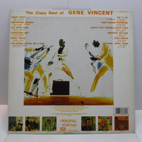 GENE VINCENT (ジーン・ヴィンセント) - The Crazy Beat Of Gene Vincent (EEC '88 Re Mono LP)