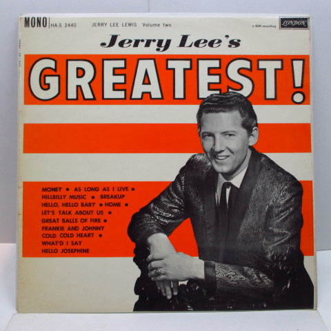 JERRY LEE LEWIS - Jerry Lee's Greatest (UK Orig.Mono LP/CS)