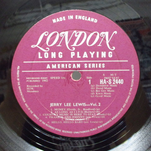 JERRY LEE LEWIS - Jerry Lee's Greatest (UK Orig.Mono LP/CS)