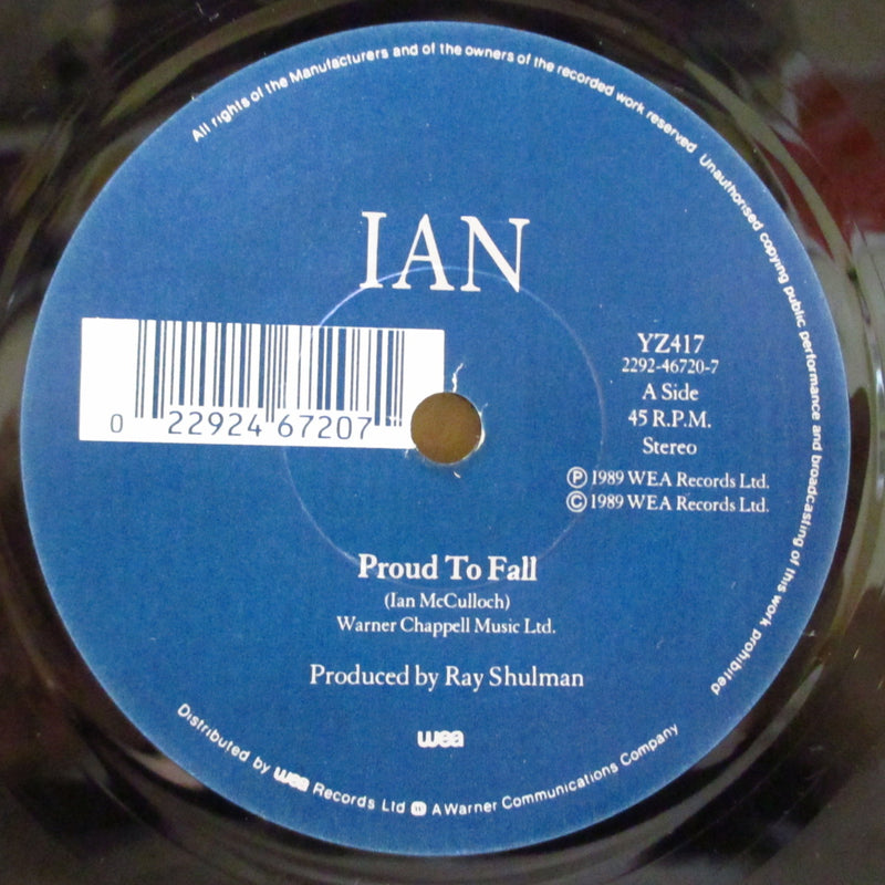 IAN McCULLOCH (イアン・マッカロク)  - Pround To Fall (EU Ltd.7"+PS,Insert/Box Set)