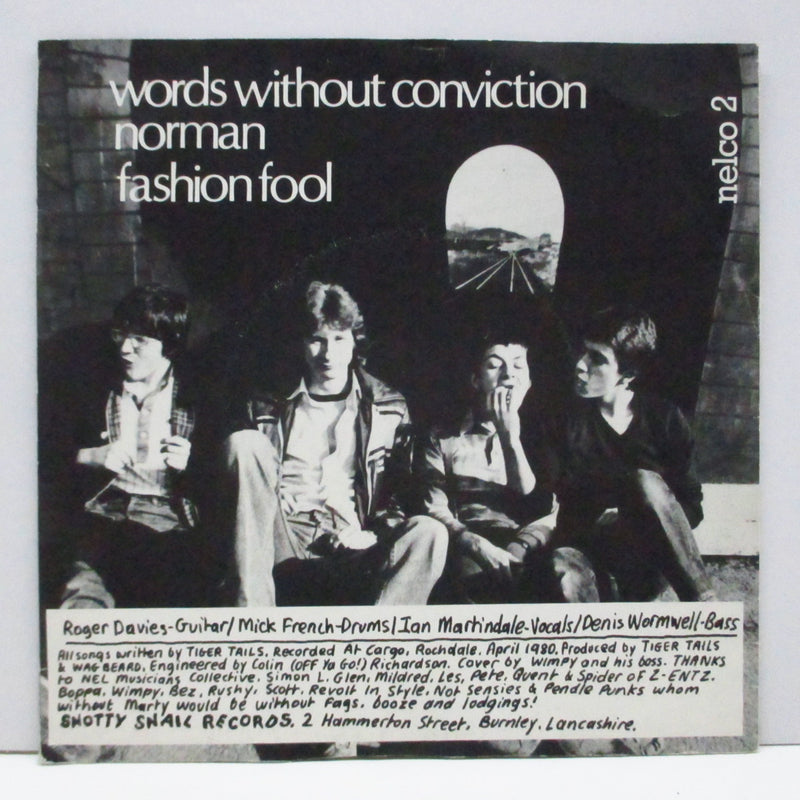 TIGER TAILS (タイガー・テールズ)  - Words Without Conviction E.P. (UK Orig.7")