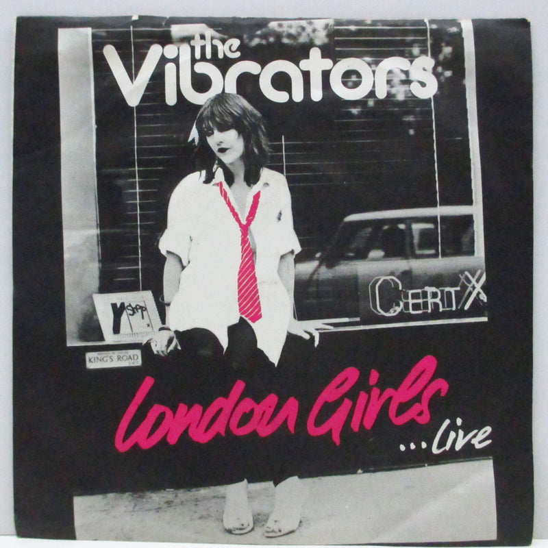VIBRATORS, THE (ヴァイブレーターズ)  - London Girls [Live] (UK オリジナル 7"+マット・ソフト紙「白ロゴ」ジャケ)