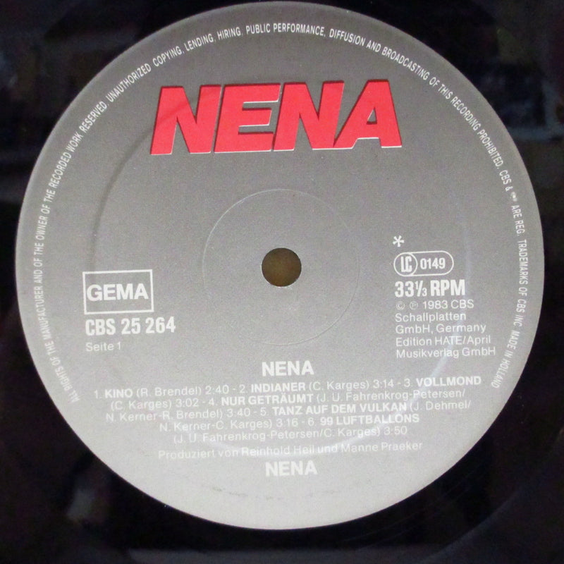 NENA (ネーナ)  - S.T. [1st Album ] (EU オリジナル・アスタリスクラベ LP+光沢ソフト紙インナー)