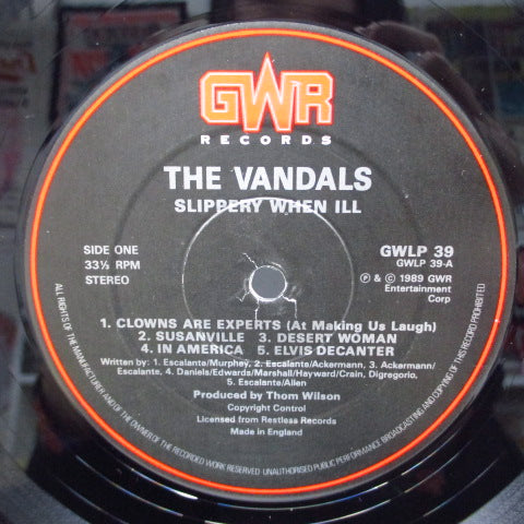 VANDALS, THE - Slippery When Ill (UK Orig.LP)