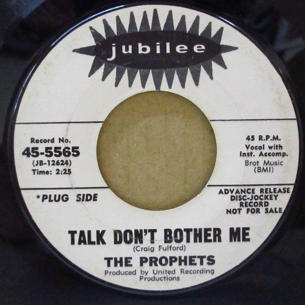 PROPHETS (GEORGIA PROPHETS) (（ビリー・スコット＆）ザ・プロフェッツ)  - Talk Don't Bother Me (US Promo 7")