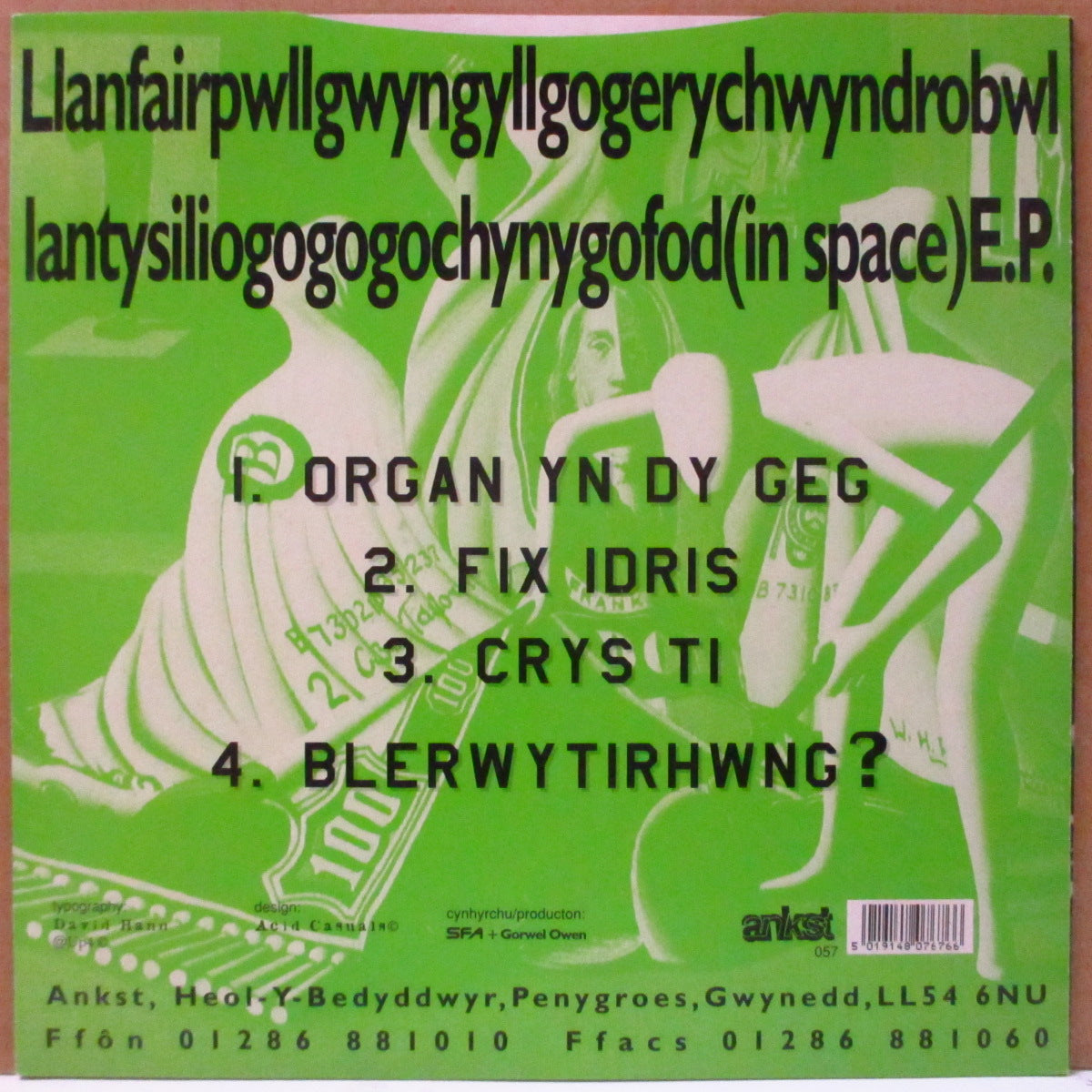 SUPER FURRY ANIMALS (スーパー・ファーリー・アニマルズ)  - Llanfairpwllgwngyllgogerychwyndrobwllantysiliogogogochynygofod - In Space - E.P. (UK Orig.7")