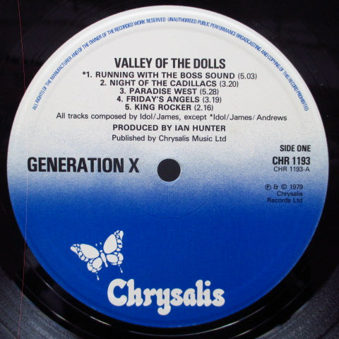 GENERATION X (ジェネレーション X) - Valley Of The Dolls (UK オリジナル LP+Inner)
