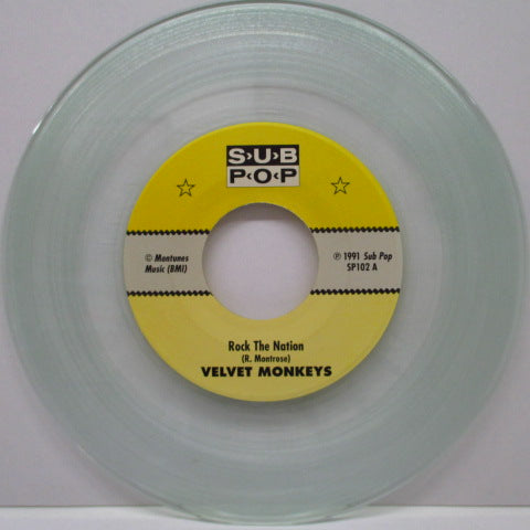 VELVET MONKEYS - Rock The Nation (US Ltd.Clear Vinyl 7")