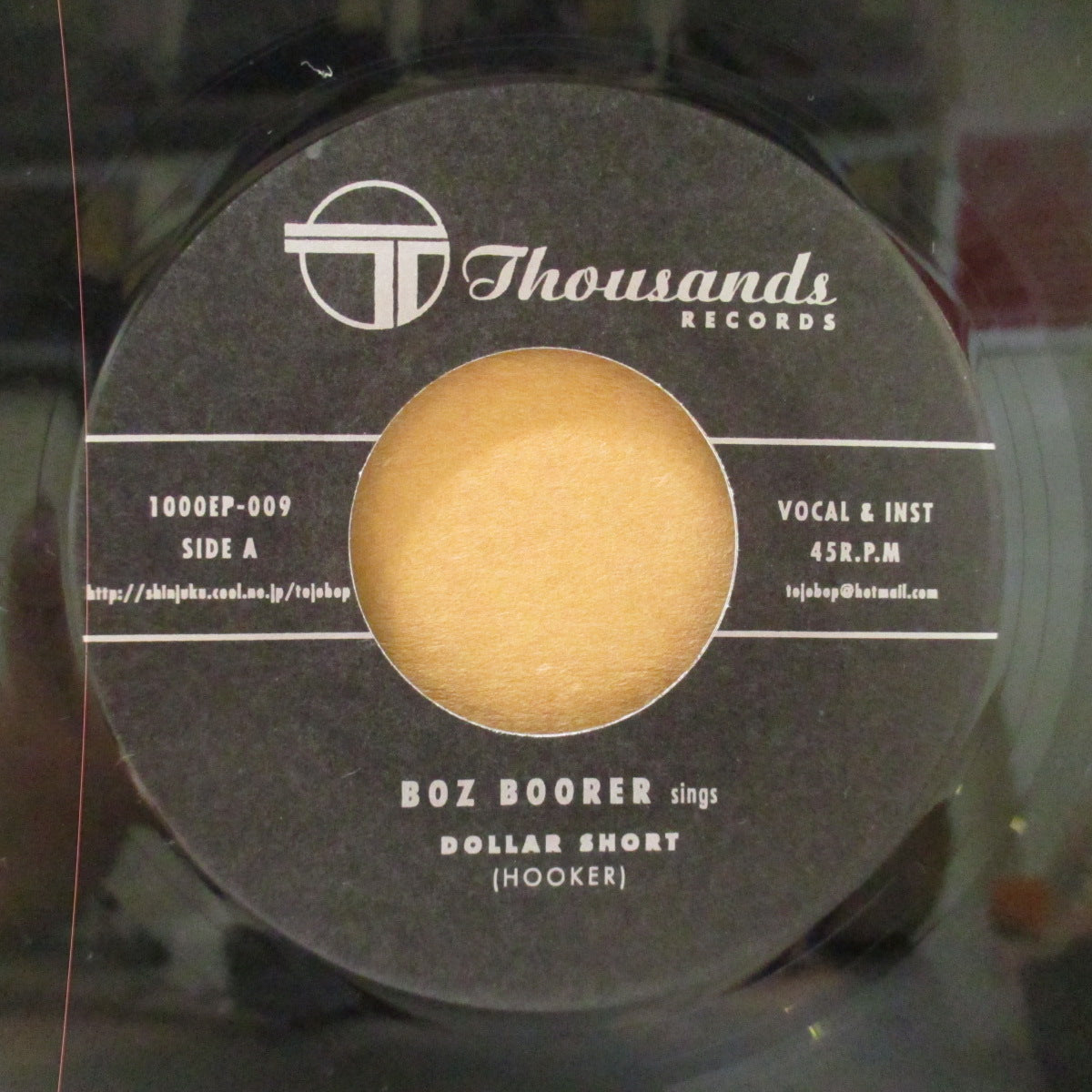 BOZ BOORER - Dollar Short (Japan Orig.7"+サイン入りPS)