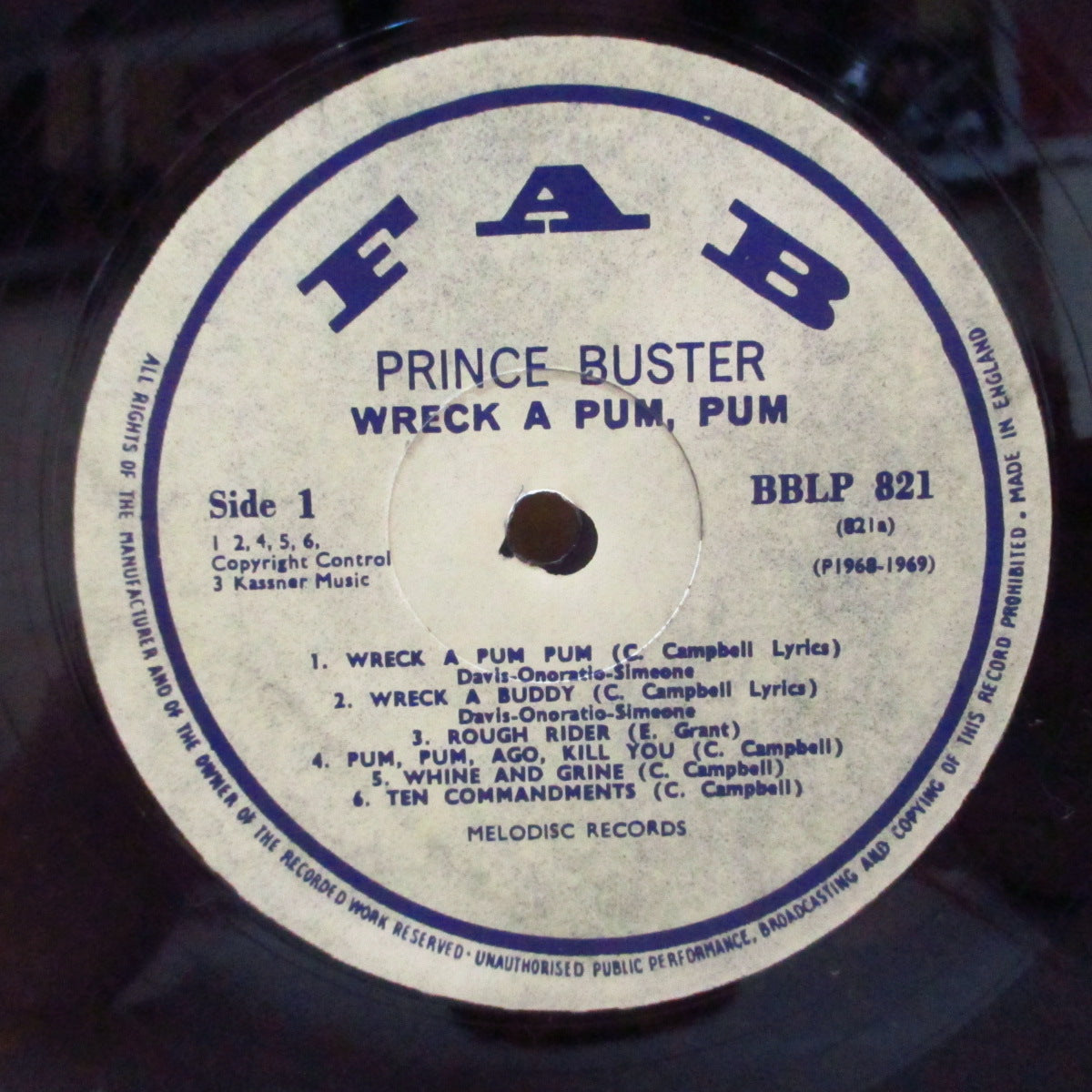 PRINCE BUSTER AND THE ALL STARS (プリンス・バスター・アンド・ザ・オール・スターズ) - Wreck A P